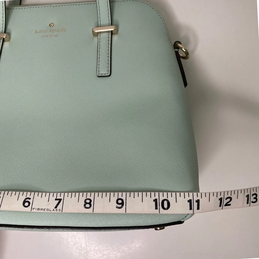 Kate Spade Cedar Street Maise Satchel in Mint Mojito Saffiano Leather Dome Bag - Picture 8 of 11